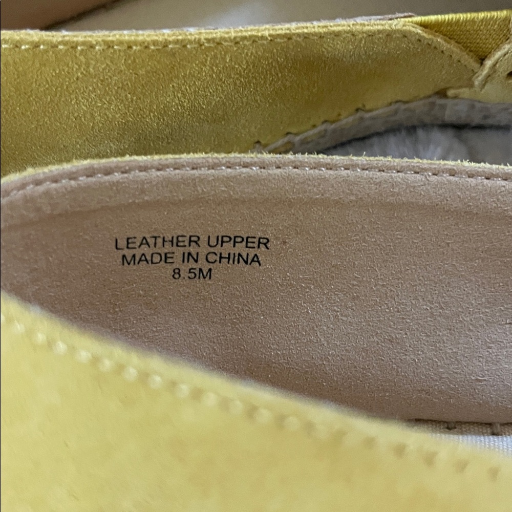 Talbots Izzy Scallop Marigold Suede Espadrilles New - 8.5 - Picture 6 of 11